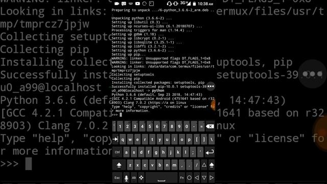 Installing python on android in linux terminal смотреть онлайн