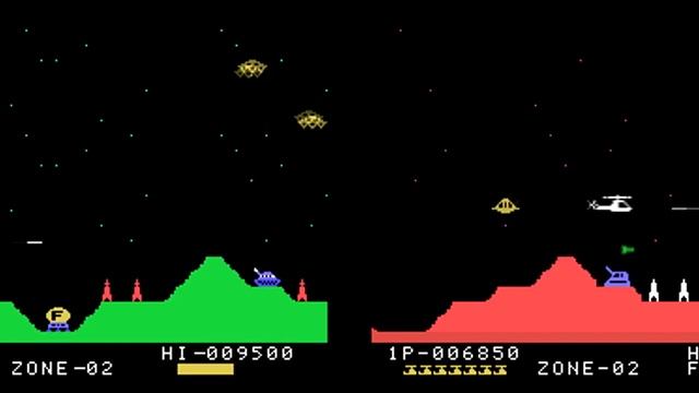 Konami's game Super Cobra (1981/83), compare versions MSX versus SORD M5 смотреть онлайн