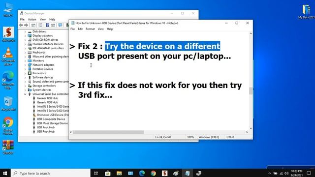 How to Fix Unknown USB Device Port Reset Failed Issue for Windows 10 | Simple & Working смотреть онлайн