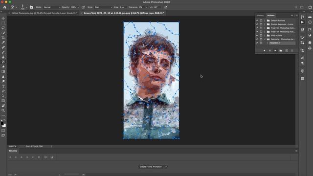 Using a Painting Photoshop Action смотреть онлайн