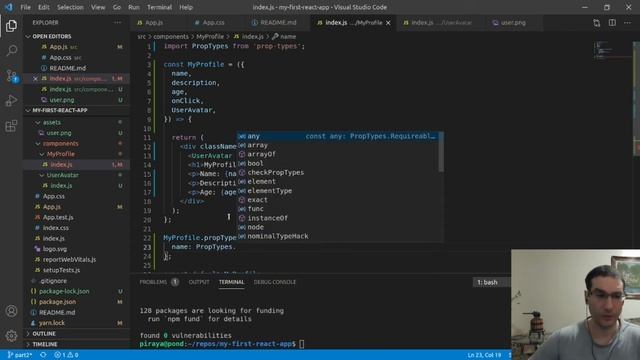 React Crash Course Part 2: Props and PropTypes смотреть онлайн