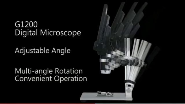 Цифровой микроскоп 7"дюймов G1200 12MP 1-1200X смотреть онлайн