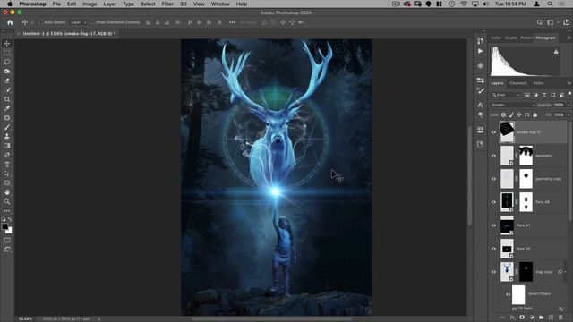Harry Potter Patronus Photoshop Tutorial смотреть онлайн