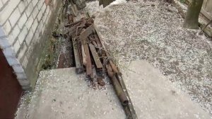 ТОННА металлолома на одном месте. Двигатель от трактора. Куча рельс. Коп металлолома. Поиск металла