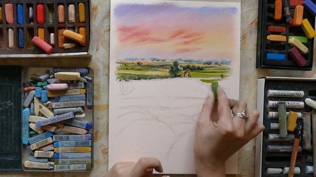 РИСУЕМ ПРОВАНС ПАСТЕЛЬЮ смотреть онлайн