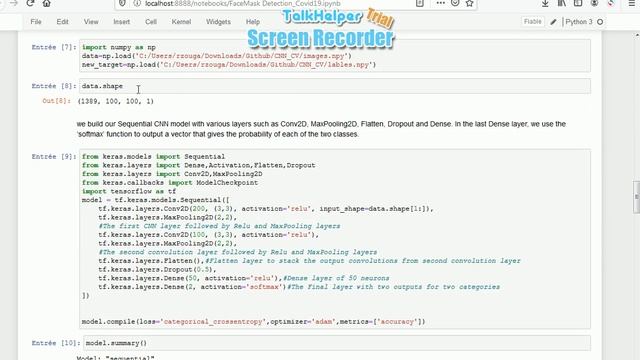 Face Mask Detection, COVID19, AI , OpenCv, CNN, keras , Tensorflow смотреть онлайн