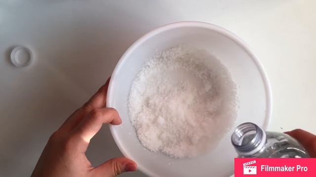 Как сделать слайм снег? Новогодние слаймы часть 2// DIY snow slime смотреть онлайн