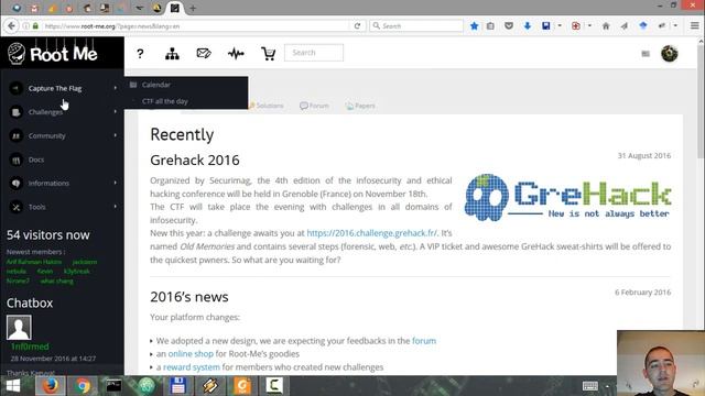 Pentesting Platform - Root-Me.org [Overview] смотреть онлайн