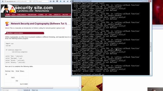 WinPCap and Python смотреть онлайн