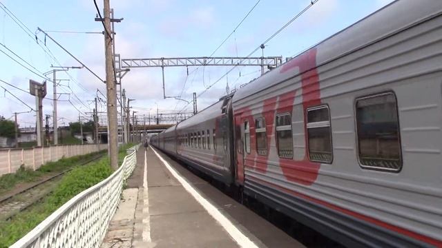 Электровоз ЭП2К-230 с поездом №034В Таллин — Москва смотреть онлайн