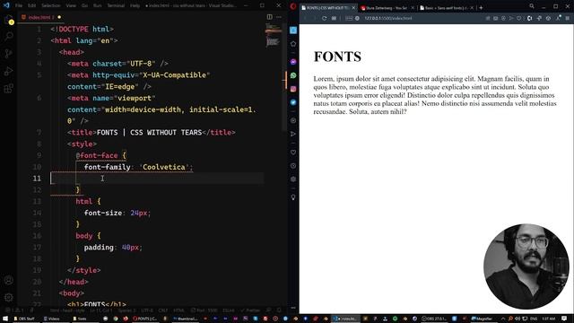 Fonts | CSS Without Tears | DCode Studios смотреть онлайн