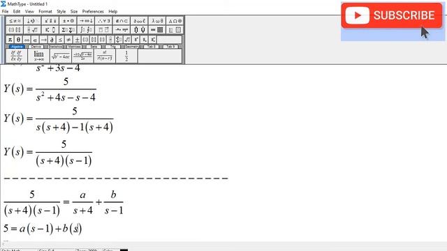 Differential Equation using Laplace Transform: y'' + 3y' - 4y = 0 , y(0) = 0 , y'(0) = 5 смотреть онлайн
