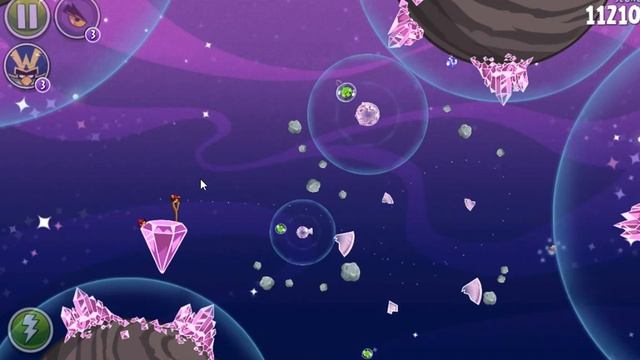 Angry Birds Space Cosmic Crystals HD Quality Android Game смотреть онлайн