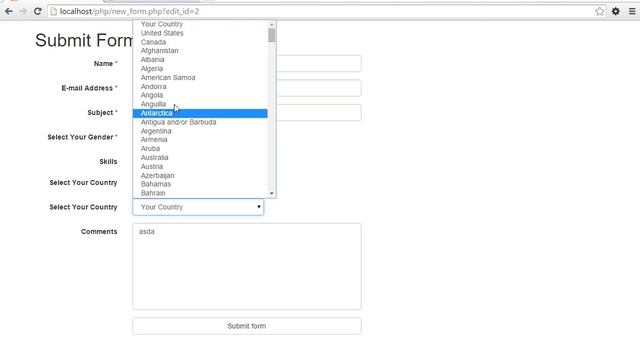 012 Creating Countires List table and geting it in the PHP file смотреть онлайн