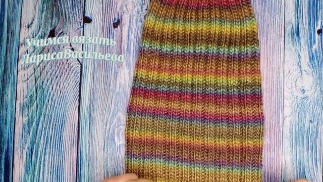 Две готовые работы// Шапка резинкой 2х2//Носки от мыска с пяткой Бумеранг смотреть онлайн