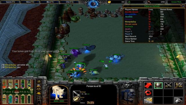 Warcraft 3 TFT - Pokemon Defense #2 смотреть онлайн