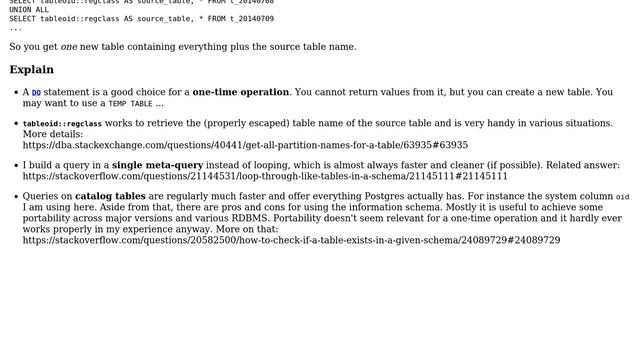 Databases: How to make a table name an attribute in PostgreSQL? (2 Solutions!!) смотреть онлайн