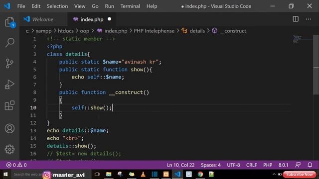 PHP OOP-7 static members in Hindi #OOP #PHP #COMPUTERTIPSANDPROGRAMMING смотреть онлайн