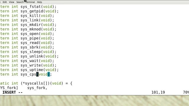 xv6 -- Adding a system call смотреть онлайн