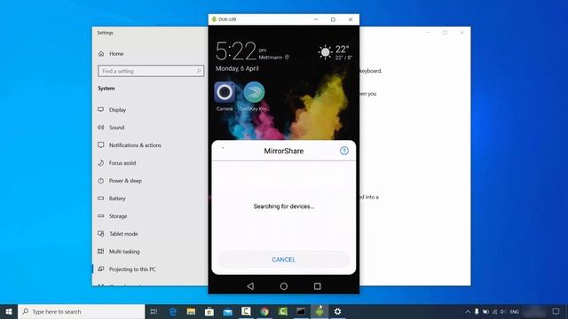 How to Mirror/Cast Your Android Display to a Windows 10 (Without Any Software) смотреть онлайн