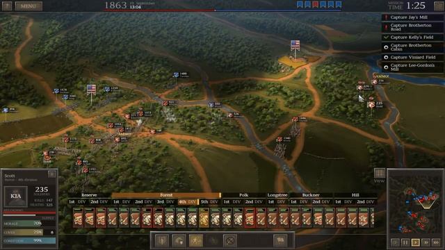 Ultimate General: Civil War - Battle of Chickamauga - Major General смотреть онлайн
