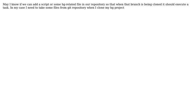 Pre-Clone task in mercurial when cloning смотреть онлайн