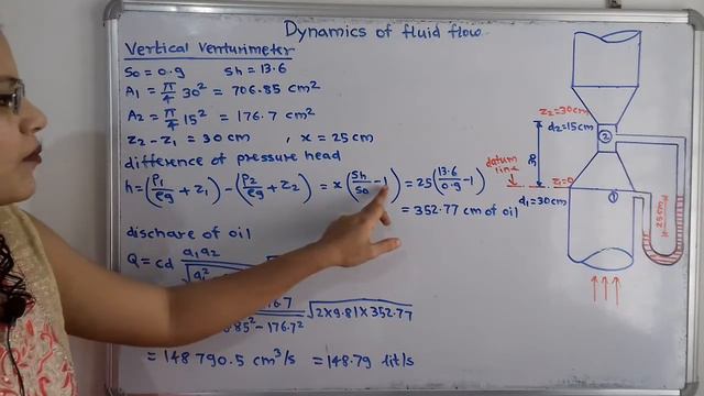 Problem on vertical Venturimeter / fluid mechanics смотреть онлайн