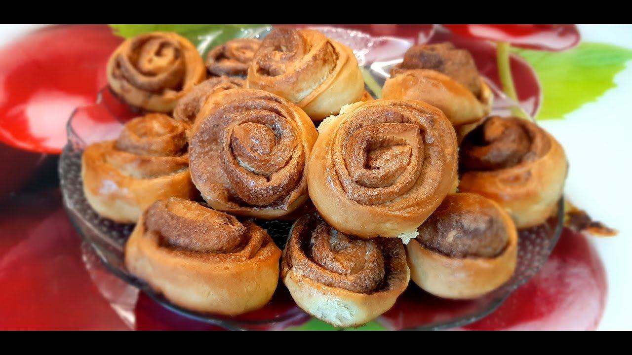 Апельсиновые булочки с корицей. Очень вкусные и ароматные. Подробный рецепт. смотреть онлайн