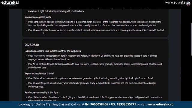 Google Bard Integration with Google Tools | Google Bard Features | Edureka смотреть онлайн