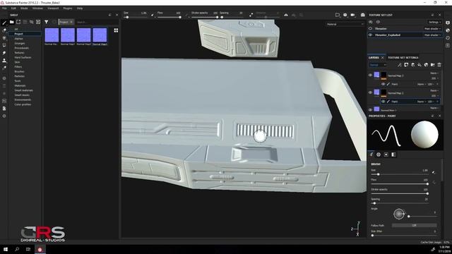 How to fix Normal Maps baking artifacts in Substance Painter using cages created with DRS Tools 5/6 смотреть онлайн