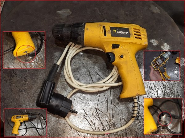 Шуруповерт Kolner ked 240 v, правильная замена кабеля питания и вилки. Как разобрать шуруповерт.