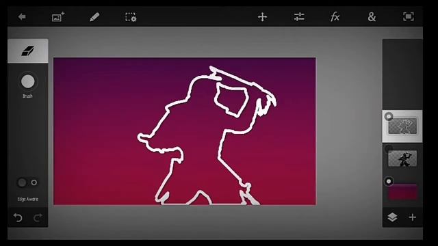 HOW TO MAKE SABER EFFECT ON ANDROID/IOS (PHOTOSHOP TOUCH speed art) смотреть онлайн
