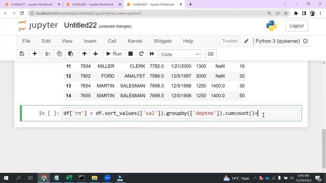 Python Data Analysis Tutorial || Partition by In Python || Department wise Highest Salary in Python смотреть онлайн