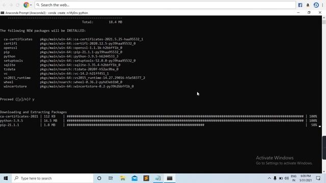 Create Anaconda Virtual Environment |Windows 10 | Using Anaconda Prompt смотреть онлайн