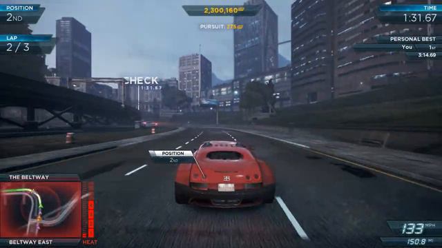 Need For Speed : Most Wanted 2012 | Bugatti Veyron Super Sport | Stopping Power | Circuit Race | смотреть онлайн