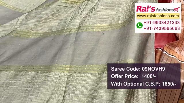 Budget Friendly Sarees Collection (09th November) - 09NOVH