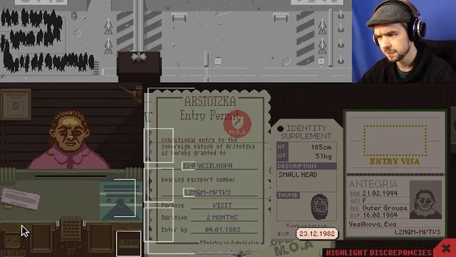 I DIDN'T TOUCH HIM, I SWEAR! | Papers, Please #8 смотреть онлайн