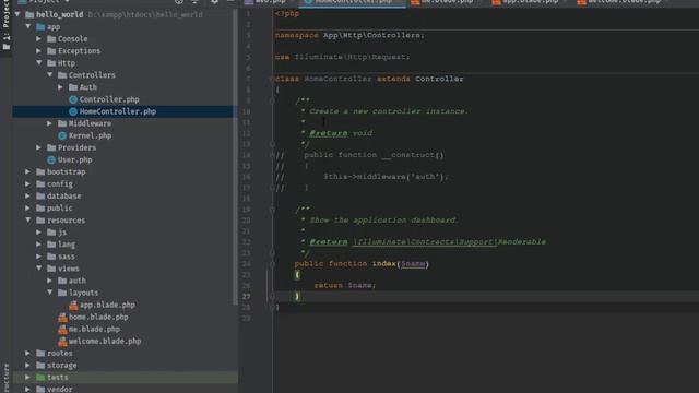 Controllers and Routes | Laravel 7.x | دورة لارافيل смотреть онлайн