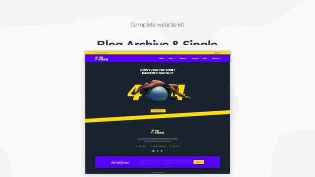 New Elementor Gym Template Kit: Build a Beautiful Fitness Website смотреть онлайн