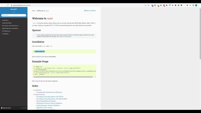 Простая замена TimedJSONWebSignatureSerializer с помощью pyJWT смотреть онлайн