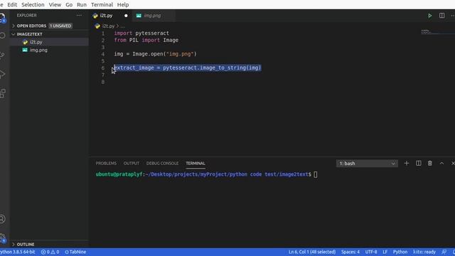 Extract text from image using python смотреть онлайн