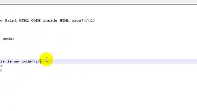 How to Print Html Code Inside HTML page смотреть онлайн