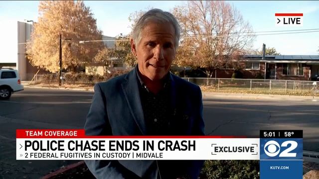 Neighbors react to police, helicopter pursuit with guns drawn on vehicle involved in Midvale crash смотреть онлайн