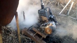 Паровой двигатель своими руками, первый запуск