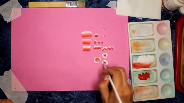Рисунок за 3 минуты. Цветы плоской кистью. смотреть онлайн
