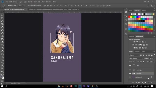 Design Wallpaper Anime for Android #3 | Photoshop | смотреть онлайн