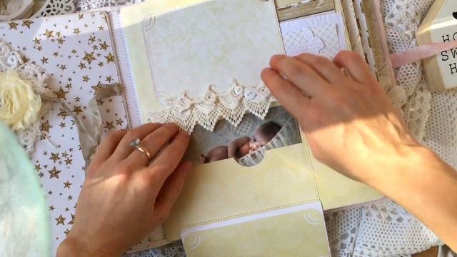 Нежный альбом ручной работы для девочки (от рождения до 18и лет)//НАБОР МАТЕРИАЛОВ смотреть онлайн
