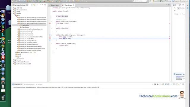 Java 7 OCPJP: Overload Constructors and methods (Topic 1) смотреть онлайн