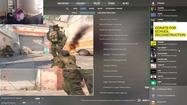 s1mple CS2 Video Settings / CS2 Crosshair