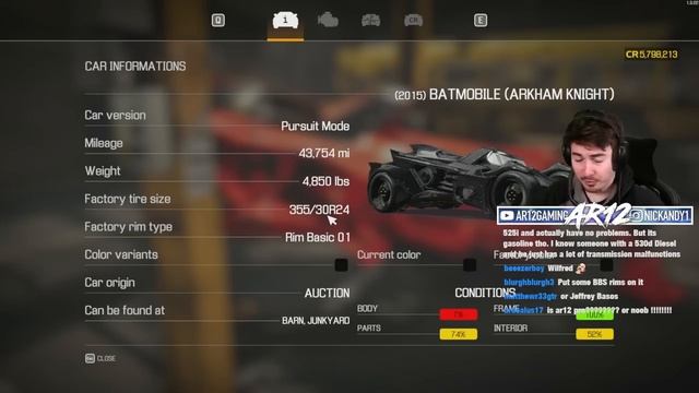 Twitch Chat Build a $2,000,000 Batmobile in Car Mechanic Simulator 2021 смотреть онлайн